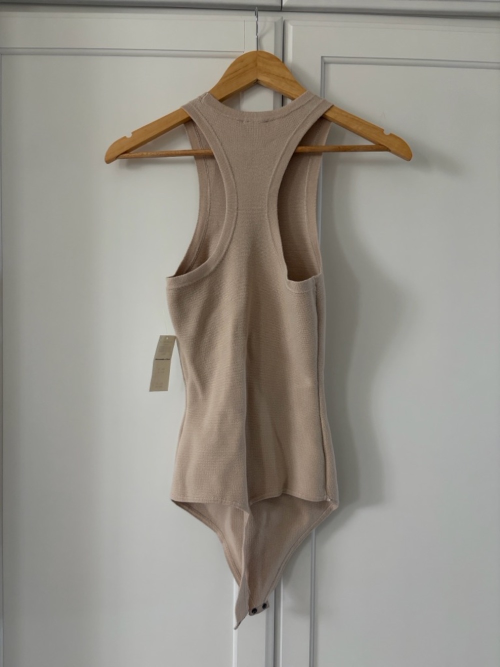 Abercrombie & Fitch Light Beige Knit Bodysuit